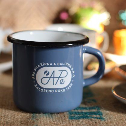 Plechový hrnek APe 380 ml MODRÝ