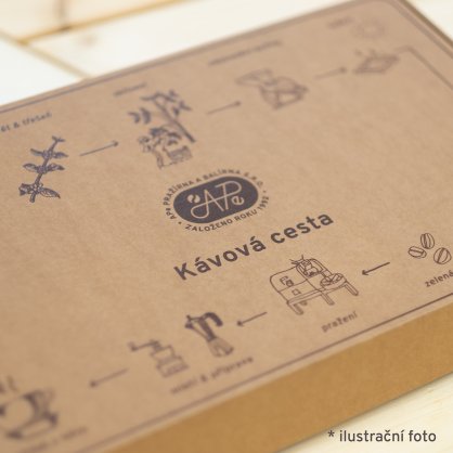 Dárková krabička APe - Kávová cesta dle vlastního výběru